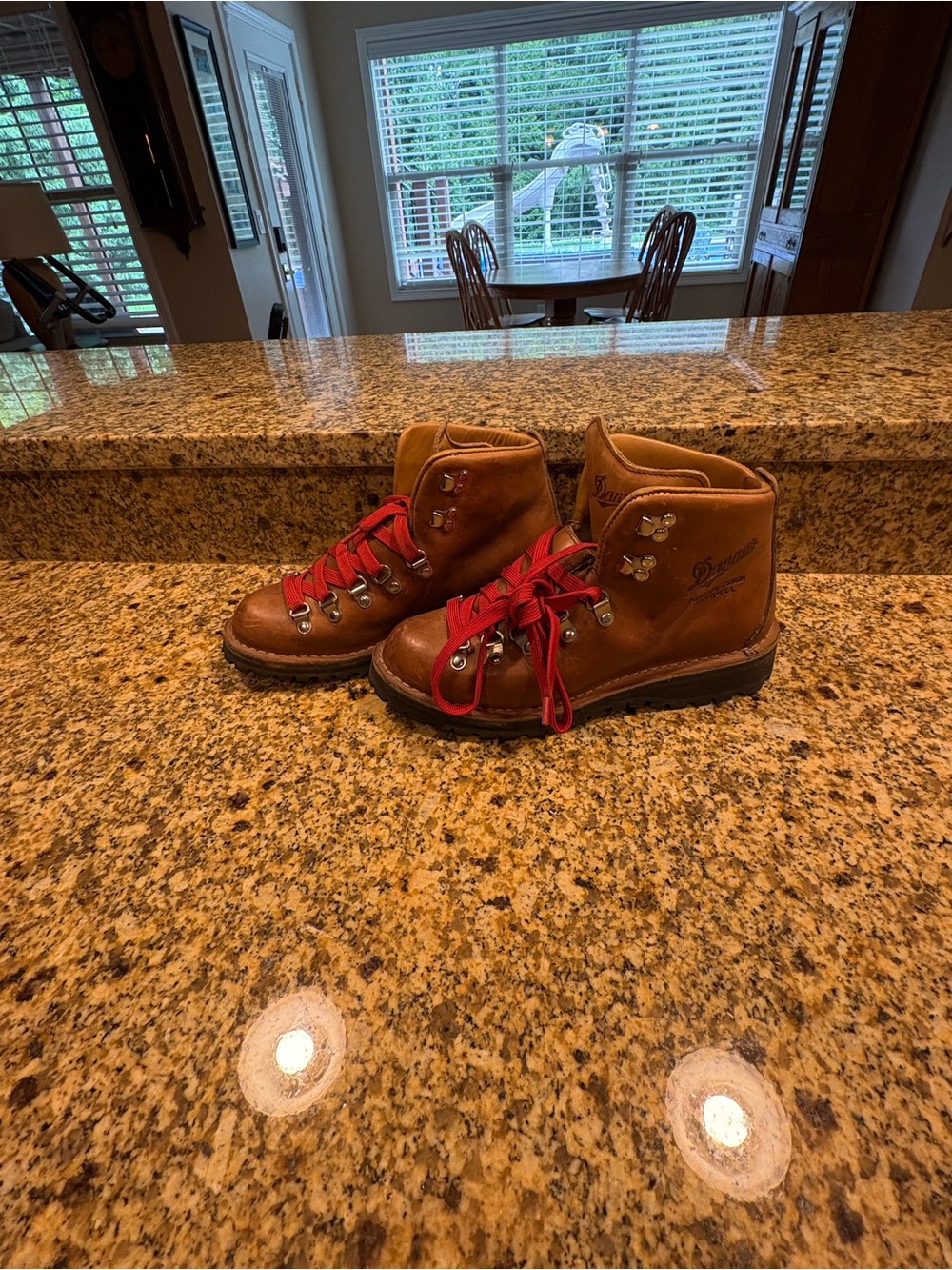 Danner Mountain Lite - Cascade Clovis Brown Leather Hiking Boots 7 Gore-Tex - Picture 6 of 11